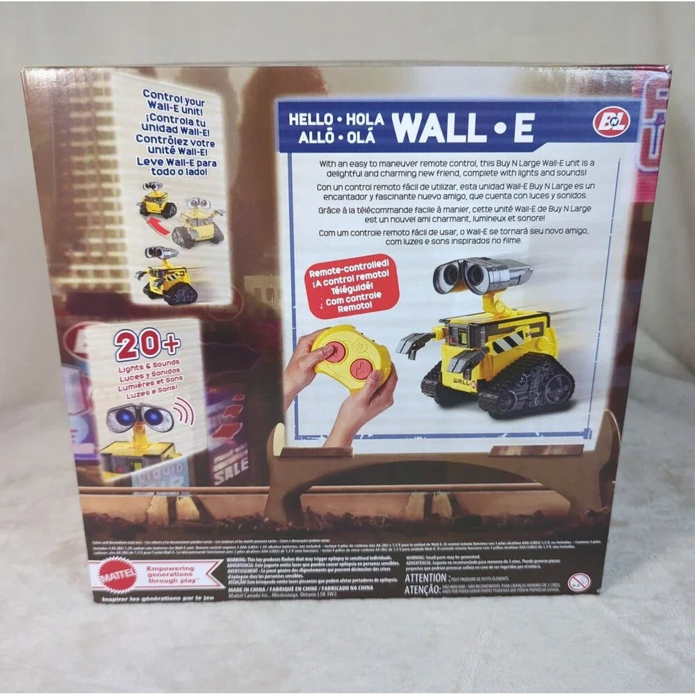 Disney/Pixar Hello Wall-E Remote Control Robot Lights/Sounds Mattel GPN30 NIB - Picture 6 of 9
